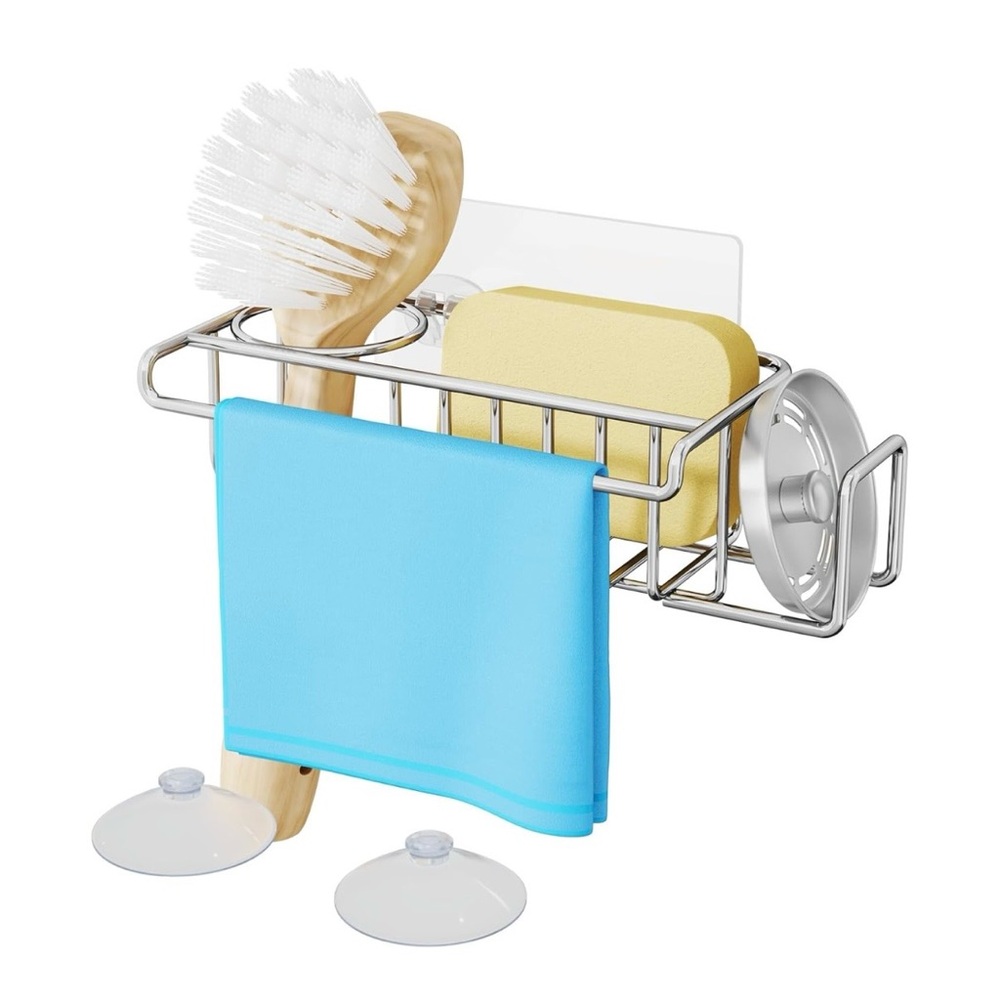 HapiRm 4 in 1 Sink Caddy Sponge Holder